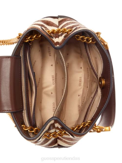 GUESS bolso bombonera iseline mujer 0P8X2799 cebra bolsas