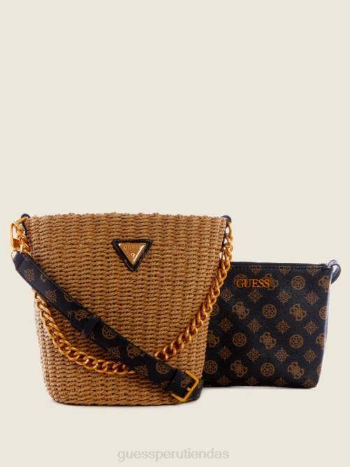 GUESS bolso bombonera lilica mujer 0P8X3110 marrón múltiple bolsas