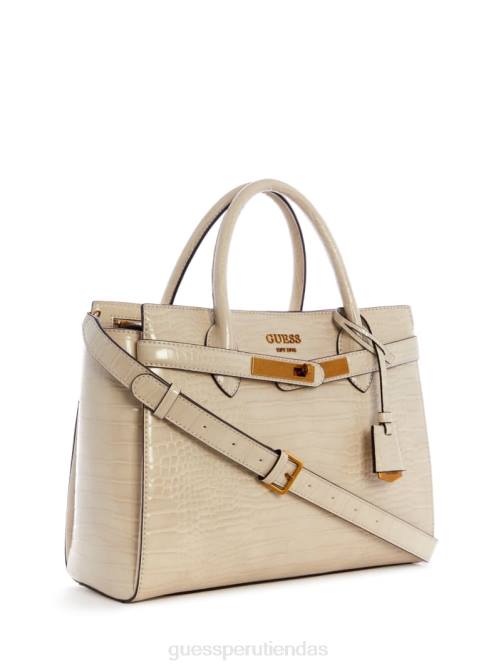 GUESS bolso de alta sociedad enisa mujer 0P8X3280 marrón/marrón egipcio bolsas