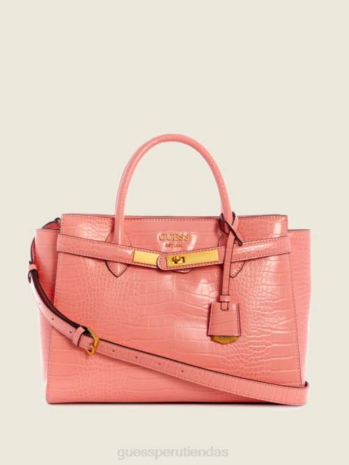 GUESS bolso de alta sociedad enisa mujer 0P8X3301 coral bolsas