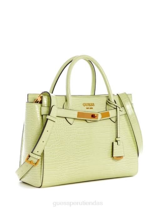 GUESS bolso de alta sociedad enisa mujer 0P8X3306 luz de oro bolsas