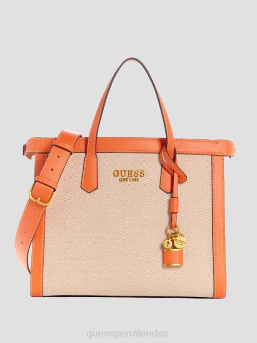 GUESS bolso de la sociedad jovie mujer 0P8X3262 naranja bolsas