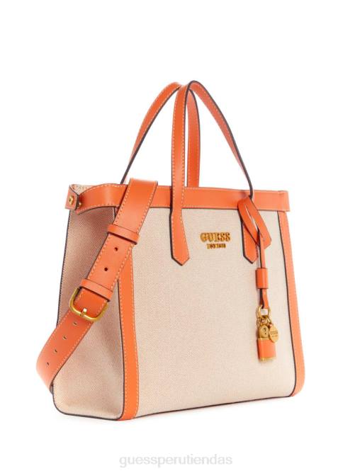 GUESS bolso de la sociedad jovie mujer 0P8X3262 naranja bolsas