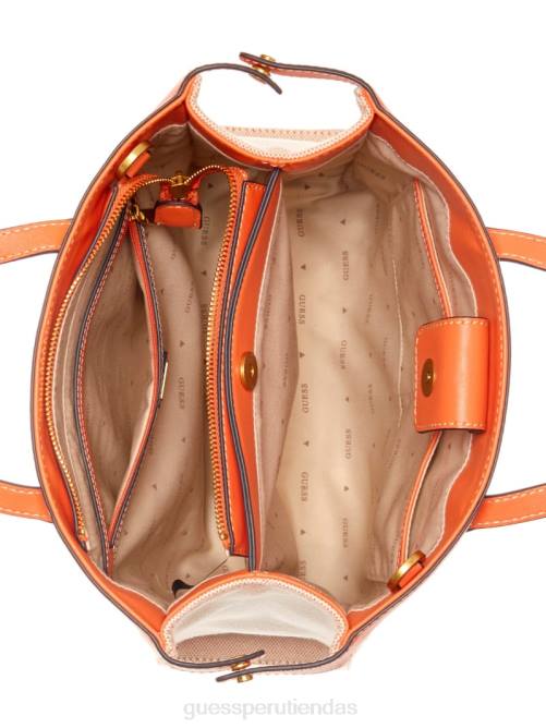 GUESS bolso de la sociedad jovie mujer 0P8X3262 naranja bolsas