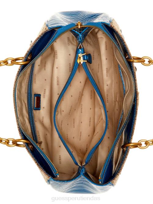 GUESS bolso de lujo aviana mujer 0P8X3123 café con leche/azul bolsas