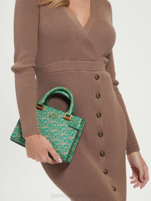 GUESS bolso mini atene mujer 0P8X3300 logotipo del bosque bolsas