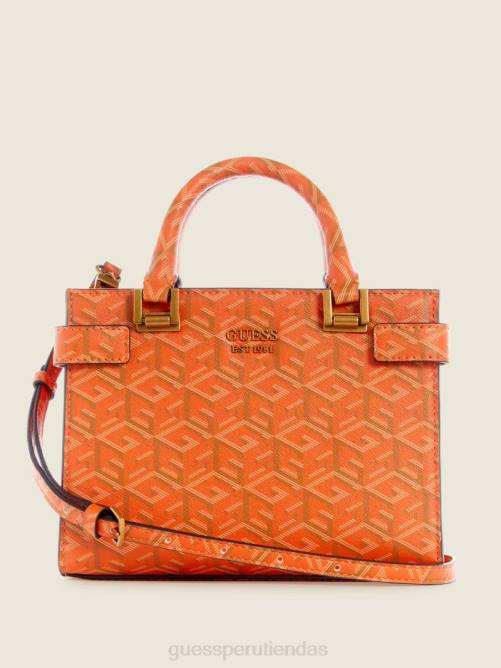 GUESS bolso mini atene mujer 0P8X3307 logotipo naranja bolsas