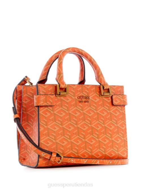 GUESS bolso mini atene mujer 0P8X3307 logotipo naranja bolsas