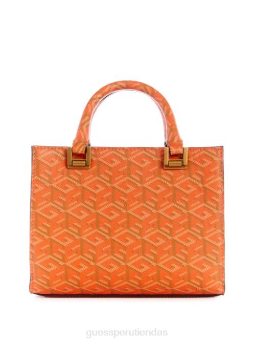 GUESS bolso mini atene mujer 0P8X3307 logotipo naranja bolsas