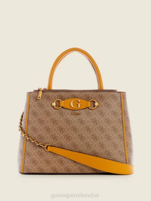 GUESS bolso satchel con logo izzy mujer 0P8X2892 amarillo/amarillo limón bolsas