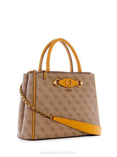 GUESS bolso satchel con logo izzy mujer 0P8X2892 amarillo/amarillo limón bolsas