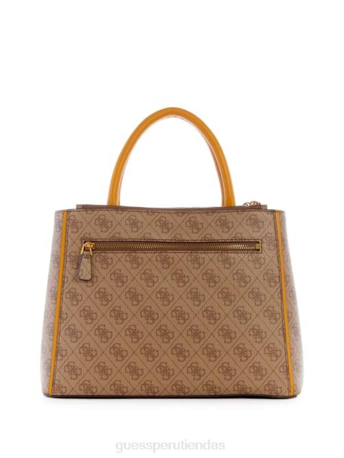 GUESS bolso satchel con logo izzy mujer 0P8X2892 amarillo/amarillo limón bolsas