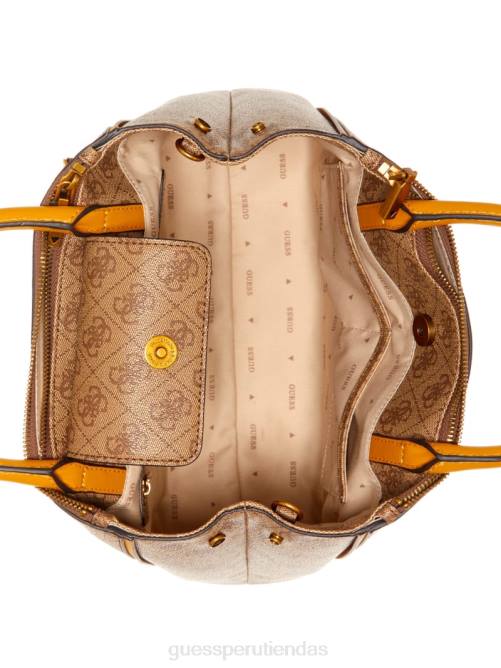 GUESS bolso satchel con logo izzy mujer 0P8X2892 amarillo/amarillo limón bolsas