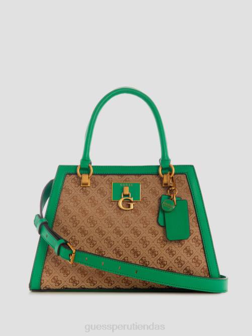 GUESS bolso satchel de novia con logo de stephi en jacquard mujer 0P8X2987 llfb bolsas