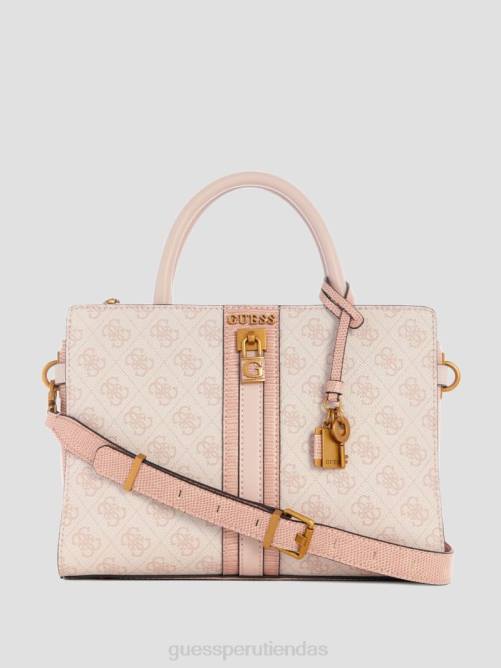 GUESS bolso satchel ginevra logo elite society mujer 0P8X2870 logotipo de rubor bolsas