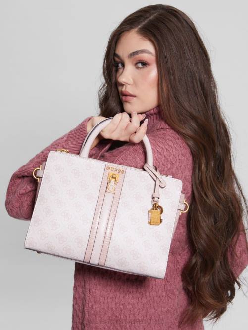 GUESS bolso satchel ginevra logo elite society mujer 0P8X2870 logotipo de rubor bolsas