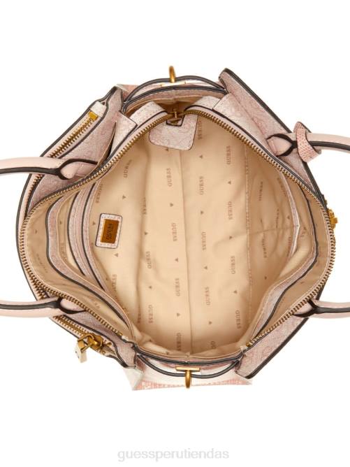 GUESS bolso satchel ginevra logo elite society mujer 0P8X2870 logotipo de rubor bolsas
