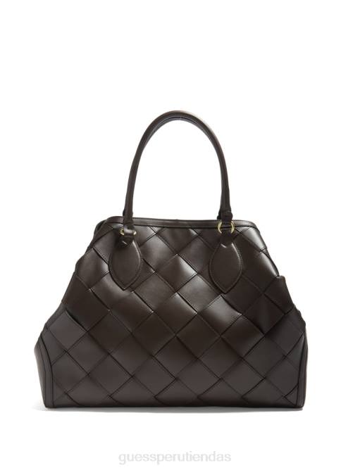 GUESS bolso satchel grande giorgia de cuero mujer 0P8X3271 lejía oscura bolsas