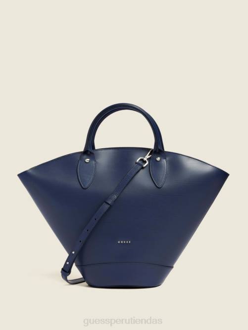 GUESS bolso satchel mediano jary de cuero mujer 0P8X3299 Armada bolsas