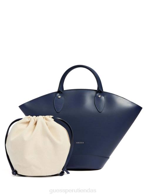 GUESS bolso satchel mediano jary de cuero mujer 0P8X3299 Armada bolsas