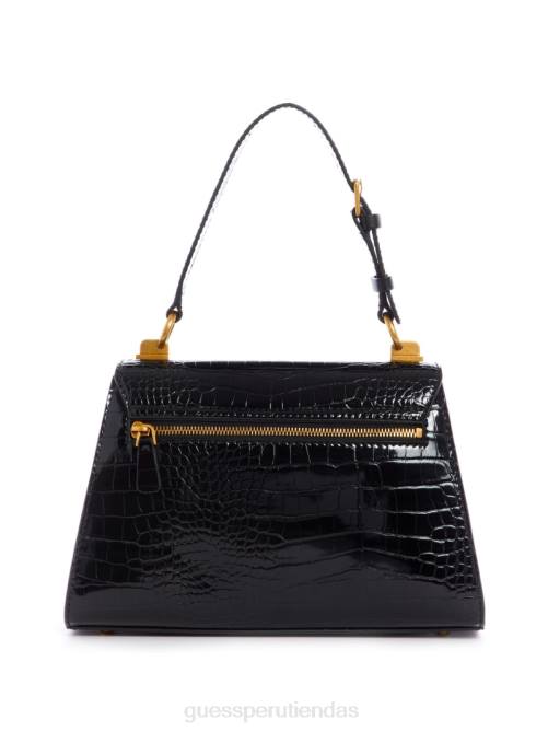 GUESS bolso stephi con asa superior y solapa mujer 0P8X3292 negro bolsas