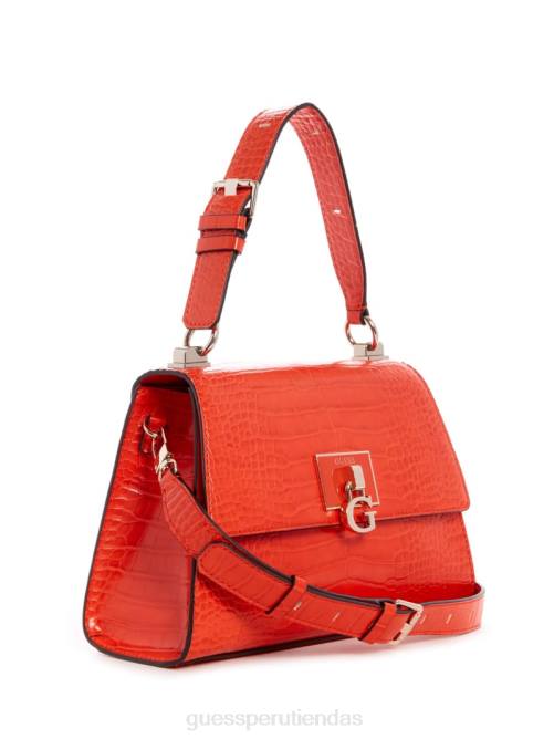 GUESS bolso stephi con asa superior y solapa mujer 0P8X3310 marrón sepia bolsas