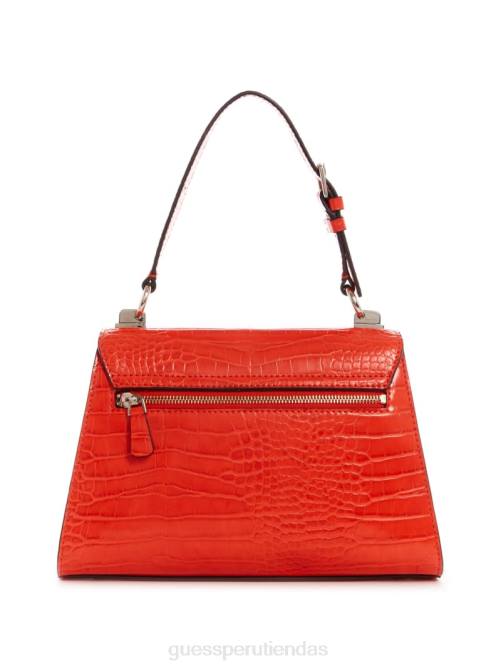 GUESS bolso stephi con asa superior y solapa mujer 0P8X3310 marrón sepia bolsas