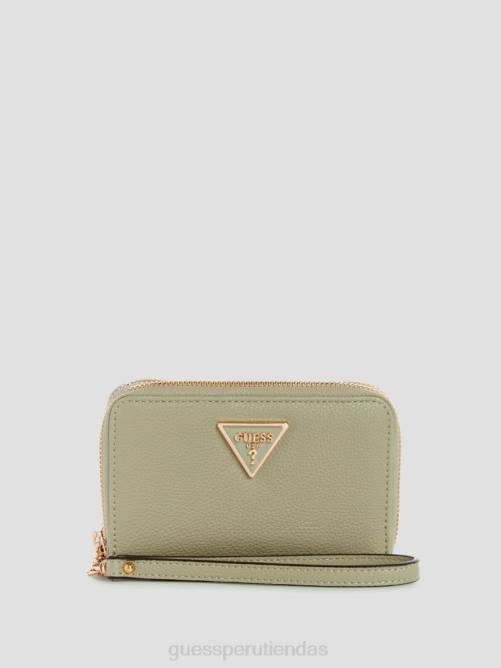 GUESS cartera Meridian mediana con cremallera alrededor mujer 0P8X3145 sabio bolsas