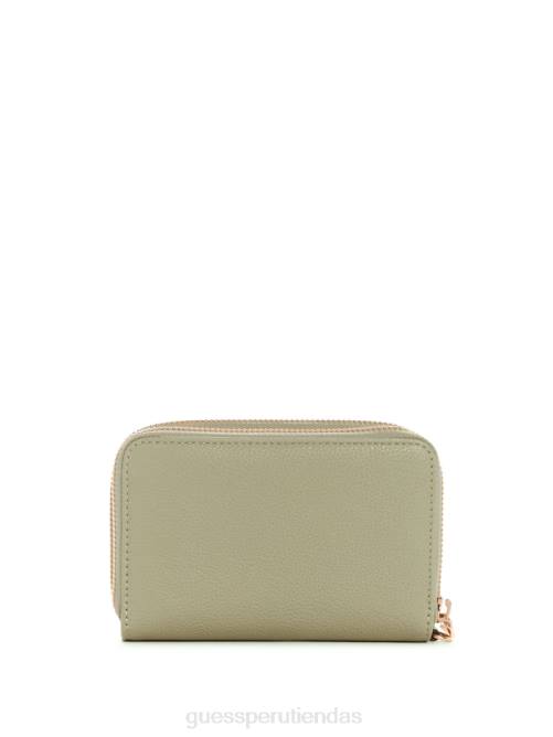 GUESS cartera Meridian mediana con cremallera alrededor mujer 0P8X3145 sabio bolsas