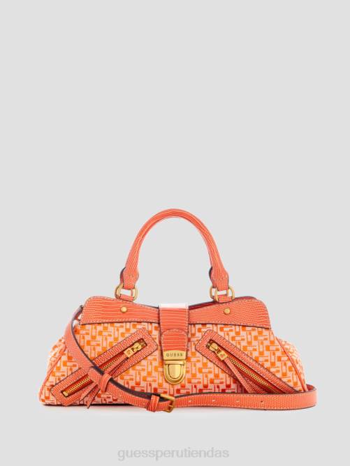 GUESS cartera belle vintage pequeña novia mujer 0P8X3049 logotipo naranja bolsas