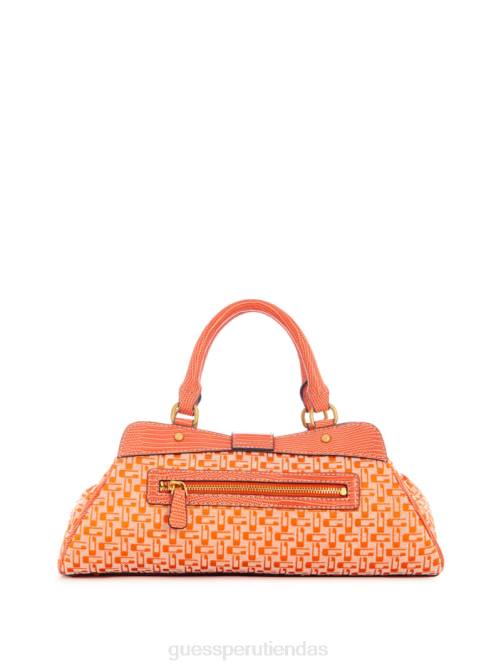 GUESS cartera belle vintage pequeña novia mujer 0P8X3049 logotipo naranja bolsas