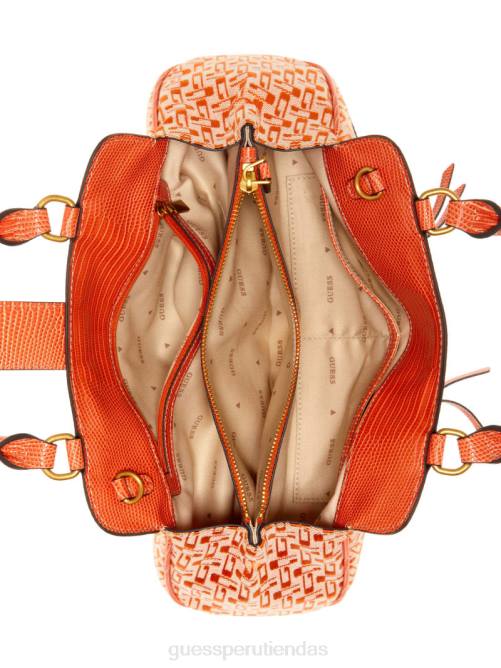 GUESS cartera belle vintage pequeña novia mujer 0P8X3049 logotipo naranja bolsas