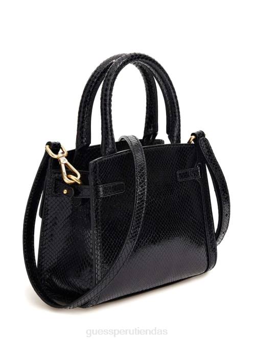 GUESS cartera cristina pequeña de piel mujer 0P8X2882 estampado floral negro bolsas