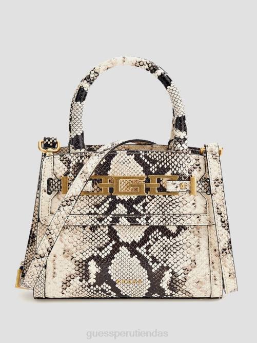 GUESS cartera cristina pequeña de piel mujer 0P8X3275 patente blanca bolsas