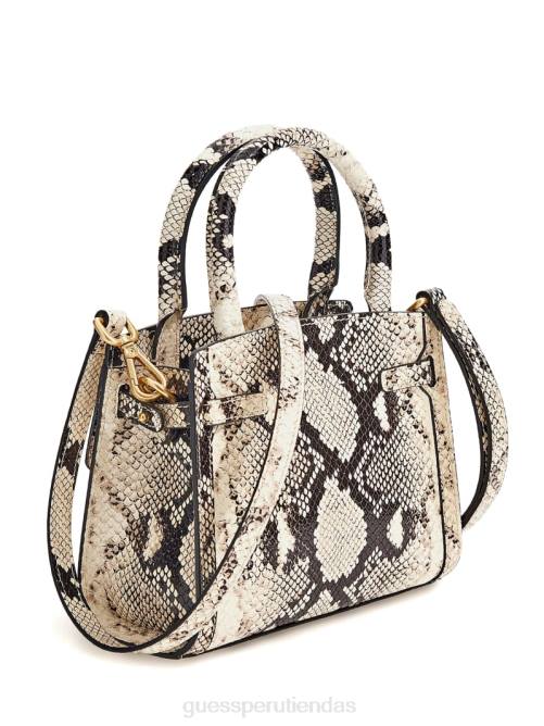 GUESS cartera cristina pequeña de piel mujer 0P8X3275 patente blanca bolsas