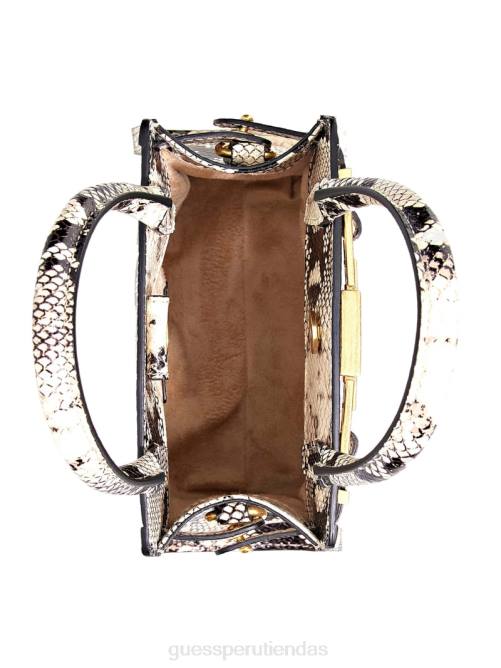 GUESS cartera cristina pequeña de piel mujer 0P8X3275 patente blanca bolsas