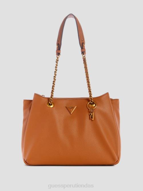 GUESS cartera de hombro becci novia mujer 0P8X3027 coñac bolsas