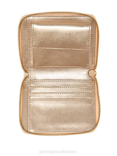 GUESS cartera giully pequeña con cremallera alrededor mujer 0P8X3142 amarillo bolsas