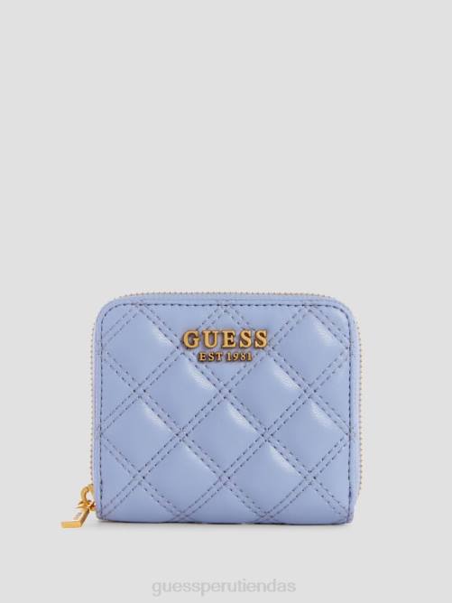 GUESS cartera giully pequeña con cremallera alrededor mujer 0P8X3144 sabio bolsas