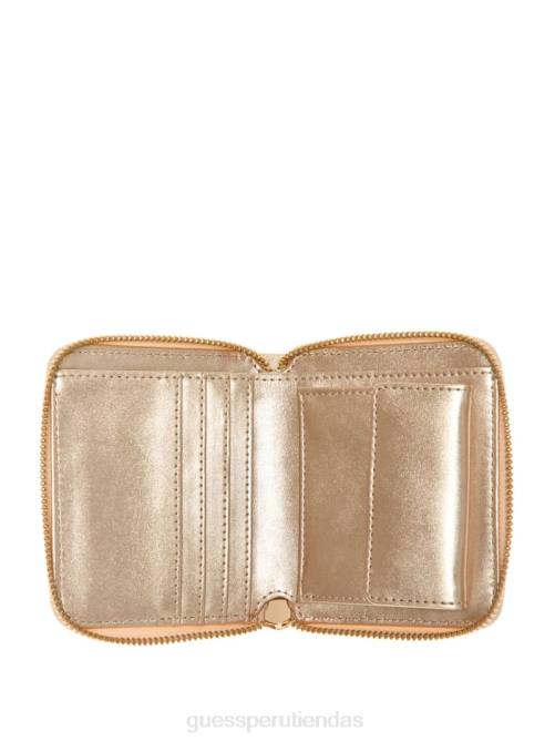 GUESS cartera giully pequeña con cremallera alrededor mujer 0P8X3144 sabio bolsas