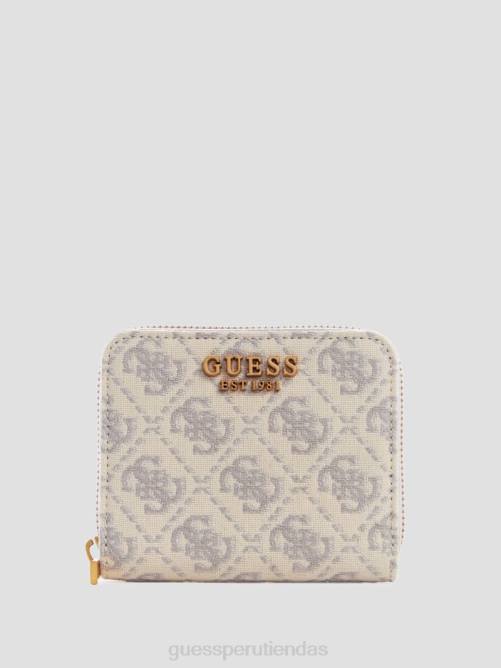 GUESS cartera izzy pequeña con cremallera alrededor mujer 0P8X3135 logotipo de la paloma bolsas