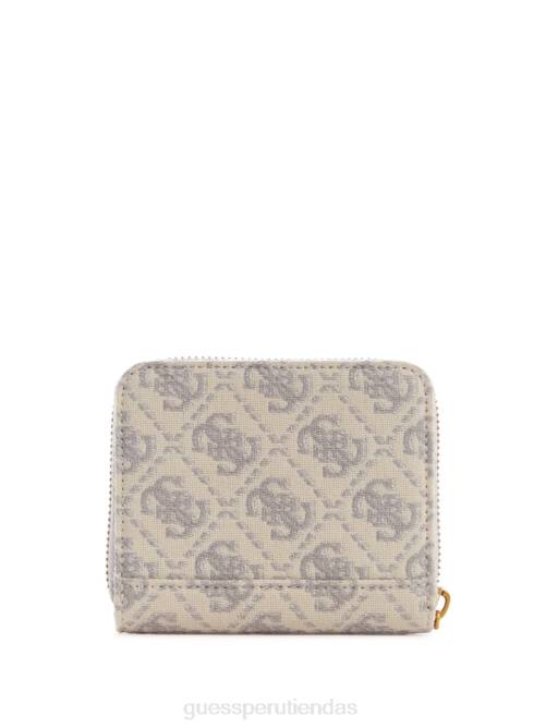 GUESS cartera izzy pequeña con cremallera alrededor mujer 0P8X3135 logotipo de la paloma bolsas