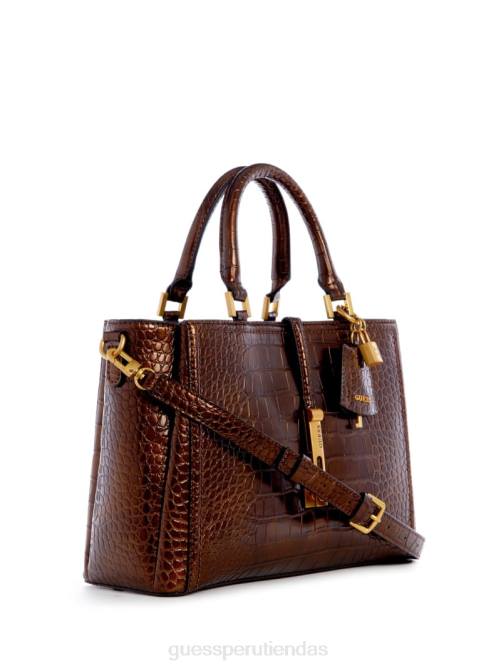 GUESS cartera james croc novia mujer 0P8X2761 bronce bolsas