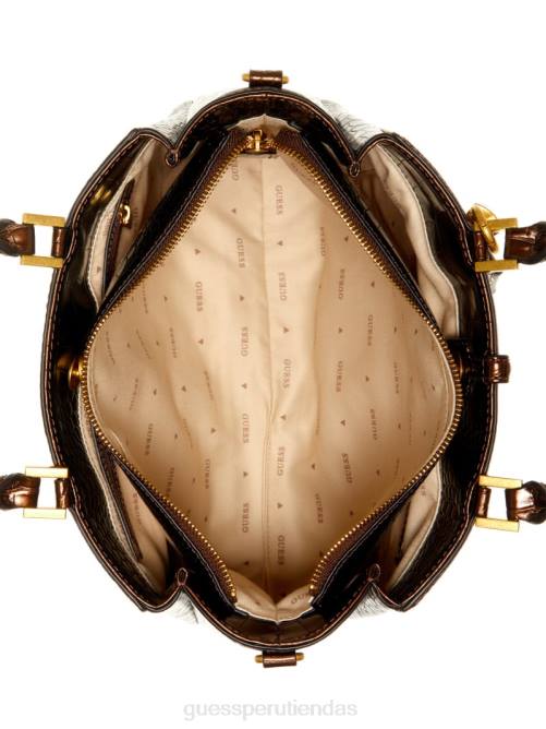 GUESS cartera james croc novia mujer 0P8X2761 bronce bolsas