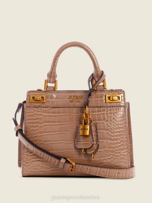 GUESS cartera katie mini de cocodrilo mujer 0P8X3285 lirio verde bolsas