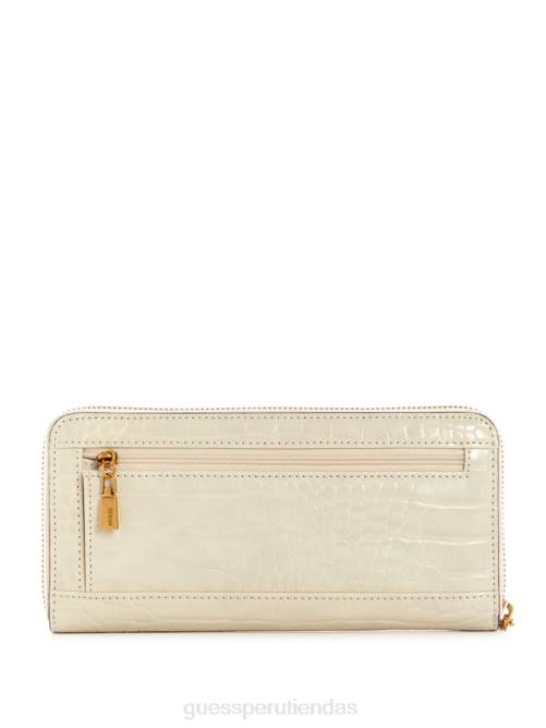 GUESS cartera laurel grande con cremallera alrededor mujer 0P8X3157 marrón/marrón egipcio bolsas