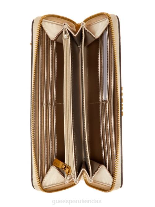 GUESS cartera laurel grande con cremallera alrededor mujer 0P8X3159 camuflaje bolsas