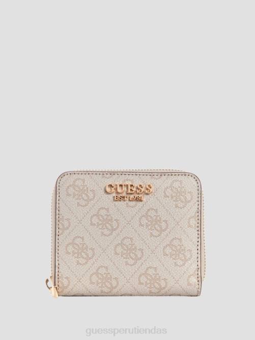 GUESS cartera laurel pequeña con cremallera alrededor mujer 0P8X3133 logotipo de la paloma bolsas