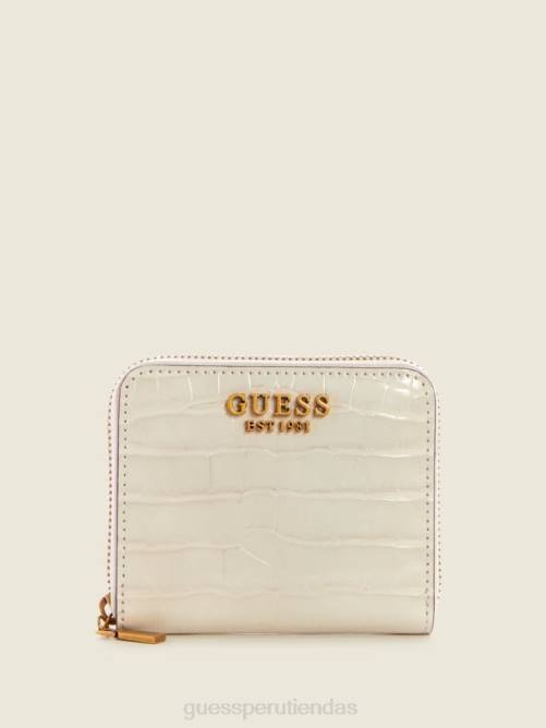 GUESS cartera laurel pequeña con cremallera alrededor mujer 0P8X3156 marrón/marrón egipcio bolsas