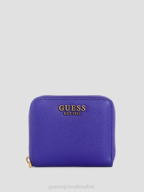 GUESS cartera laurel pequeña con cremallera alrededor mujer 0P8X3165 Violeta bolsas